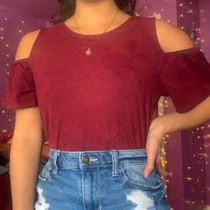 Forever 21 off the shoulder crop top